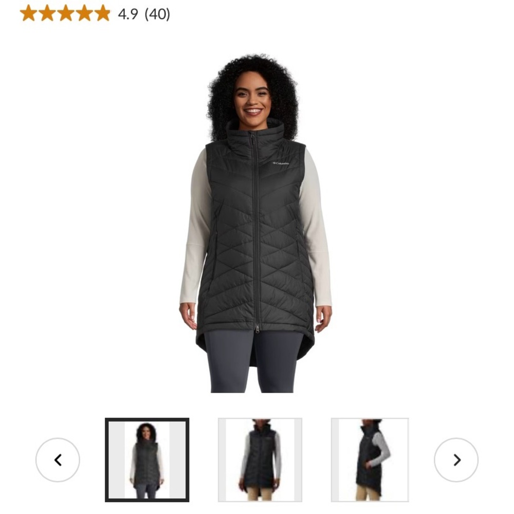 Columbia insulated Women's Black Quilted Vest